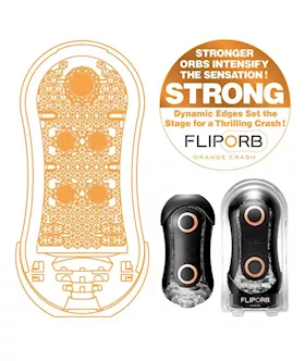 Tenga Flip Orb Strong Orange Crash - Strong Cup