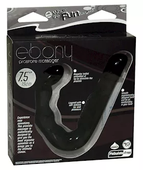 Ebony Prostate Massager - 7.5 Inch