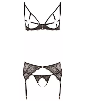 Serena Suspender Set With Gems