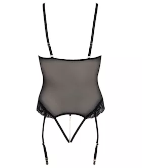 Open Cup Lace Scalloped Bodysuit