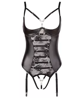 String Bodysuit With Shelf Bra - B