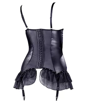 Wetlook Suspender Dress With Shelf - C 