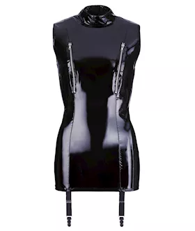 Vinyl Dress With Suspenders 