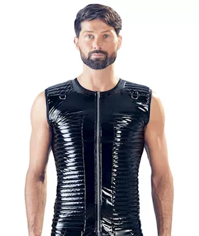 Vinyl Biker Shirt