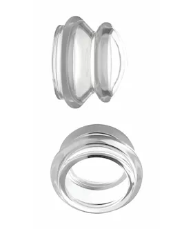 Master Series Clear Plungers Silicone Nipple Suckers - Large - Large