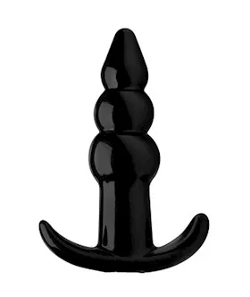 Bubbling Ribbed Anal Plug - 4.3 Inch