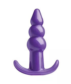 Bubbling Ribbed Anal Plug - 4.3 Inch