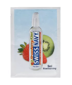 Swiss Navy Strawberry Kiwi Flavoured Lubricant - 5ml Foil