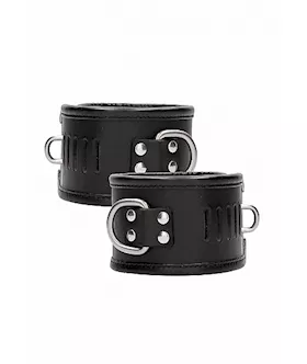 Restraint Ankle Cuff With Padlock- Black