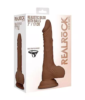 Realistic Dildo With Balls - 6.6 Inches