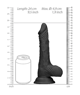 Realistic Suction Dildo With Balls