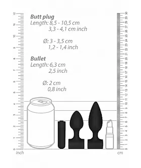 Silicone Usb-rechargeable Anal Set