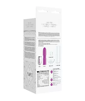 Thruster- 4 In 1 Recharagable Couples Pump Kit- Purple