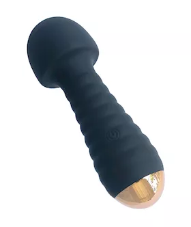 Ribbed Mushroom Head Wand Massager