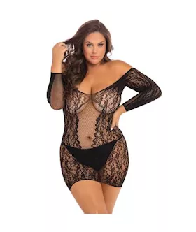 Demure Long Sleeve Mini Dress