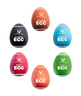 Share Satisfaction Masturbator Eggs - Set Of 6