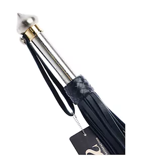 Bound X Calfskin Flogger With Metal Handle