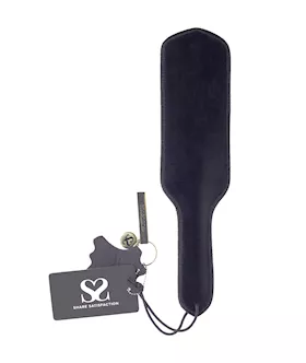 Bound X Grain Leather Paddle With Square Studs