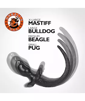 Puppy Tail Buttplug - Bulldog - 4.5 Inch