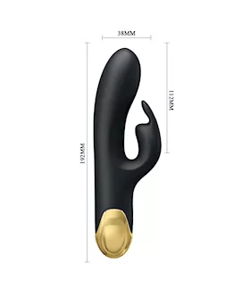 Double Pleasure 18k Gold Plated Rabbit Vibrator