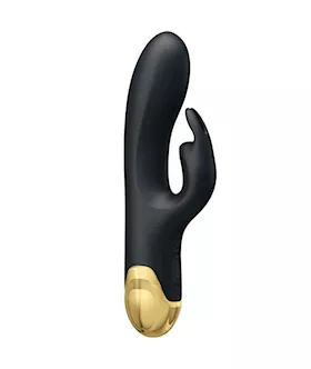 Double Pleasure 18k Gold Plated Rabbit Vibrator