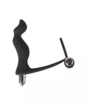 Cock Ring Anal plug  Black