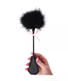 Pink Bow Feather Tickler And Paddle