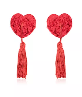 Rose Heart Nipple Tassels