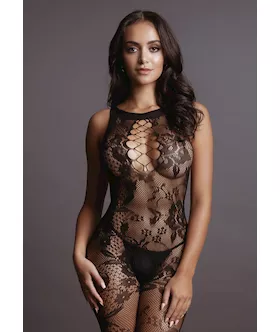 Criss Cross Neck Bodystocking 