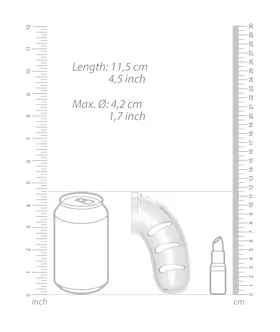 Model 11 - Chasity Cage With Plug - 4.5 Inch 
