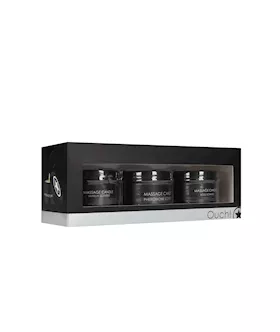 Massage Candle Set - Pheromone, Vanilla And Rose Scented 