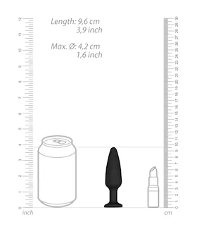 Cone-shaped Diamond Butt Plug - 4 Inch
