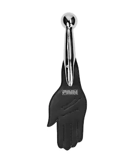 Saddle Leather Hand Paddle With Metal Ball Handle 