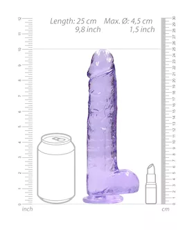 Realistic Dildo With Balls - 9 Inch