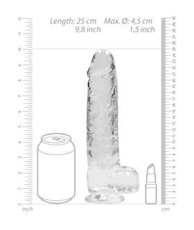 Realistic Dildo With Balls - 9 Inch