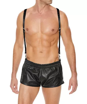 Mens Suspenders  Split Leather