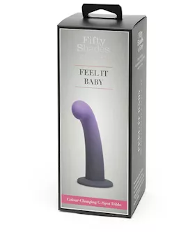 Fifty Shades Of Grey Feel It Baby Colour Changing G-spot Dildo - 7 Inch