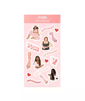 Vush Stick With Us Sticker Sheet
