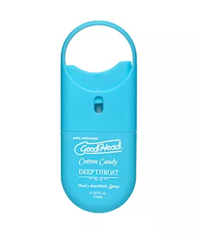 Doc Johnson GoodHead Deep Throat Spray To Go  Cotton Candy  10ml