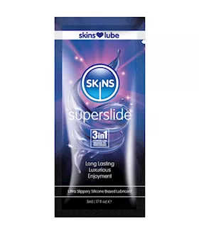Skins Super Slide Silicone Based Lubricant 5ml foil