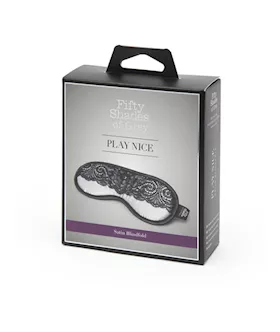 Fifty Shades Of Grey Play Nice Satin And Lace Blindfold