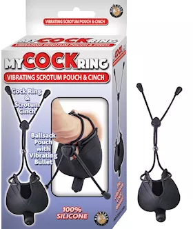 My Cock Ring Vibrating Scrotum Pouch  Cinch