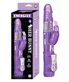 ENERGIZE HER BUNNY Vibrator 4  9 Inch