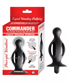 COMMANDER EXPERT VIBRATING BUTTPLUG  45 Inch