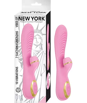 VIBES OF NEW YORK RIBBED SUCTION MASSAGER  92 Inch