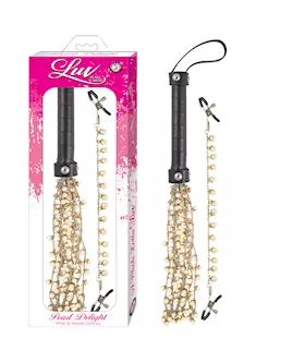 LUV PEARL DELIGHT WHIP and NIPPLE CLAMPS