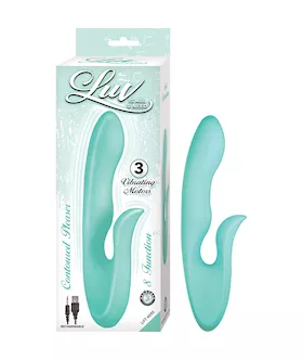 Luv Contoured Pleaser Rabbit Vibrator - 8.7 Inch