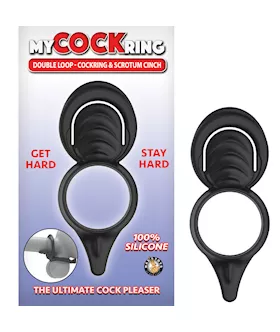 Double LoopCockring  Scrotum Cinch