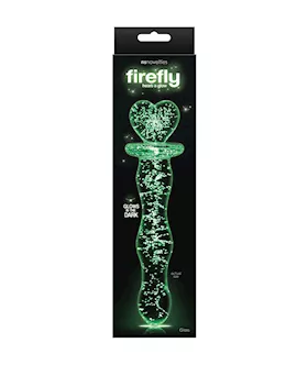 Heart A Glow Glass Dildo