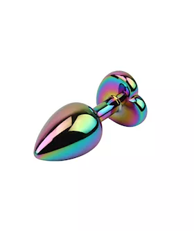 Rainbow Heart Butt Plug